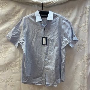 Hart Schaffner Marx Blue Button Up